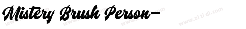 Mistery Brush Person字体转换